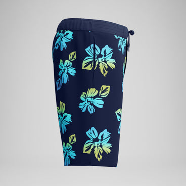 Men's Print Bondi Swim Shorts Navy/Yellow