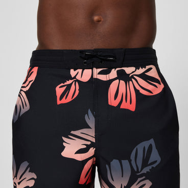 Men's Print Bondi Swim Shorts Black/Peach