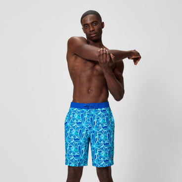 Men's Print Bondi Swim Shorts Deep Blue