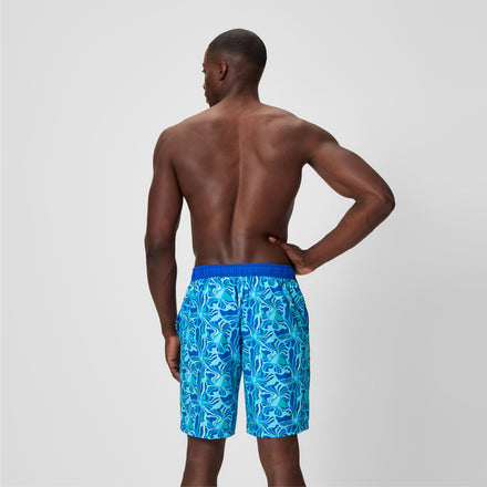 Men's Print Bondi Swim Shorts Deep Blue