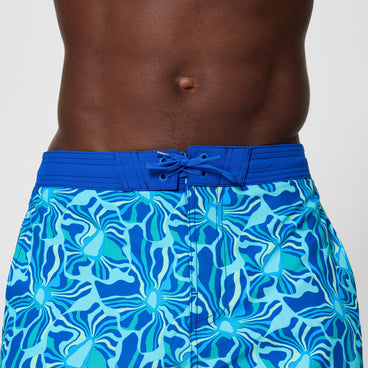 Men's Print Bondi Swim Shorts Deep Blue
