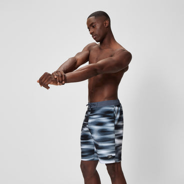 Men's Print Bondi Swim Shorts Black/Grey