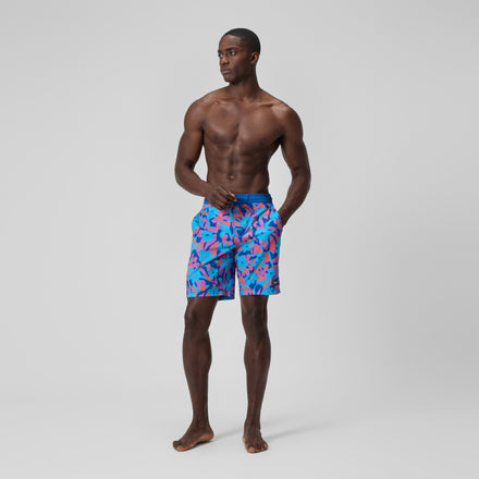 Men's Printed Bondi Swim Shorts Blue/Pink