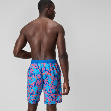 Men's Printed Bondi Swim Shorts Blue/Pink