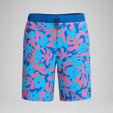 Men's Printed Bondi Swim Shorts Blue/Pink