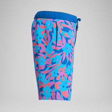 Men's Printed Bondi Swim Shorts Blue/Pink