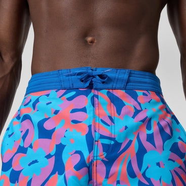 Men's Printed Bondi Swim Shorts Blue/Pink