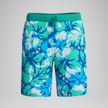 Men's Printed Bondi Swim Shorts Turquoise/Blue
