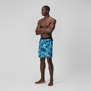Men's Printed Bondi Swim Shorts Blue