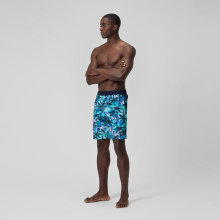 Men's Printed Bondi Swim Shorts Blue