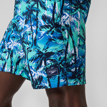 Men's Printed Bondi Swim Shorts Blue