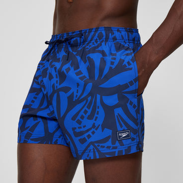 Men's Redondo Edge Printed Swim Shorts Navy/Blue