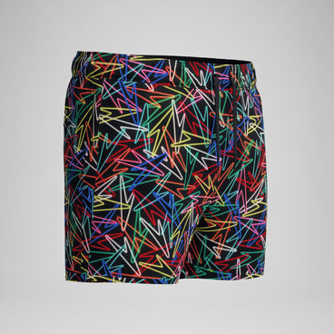 Men's Print Redondo Edge Swim Shorts Black/Red