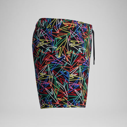 Men's Print Redondo Edge Swim Shorts Black/Red