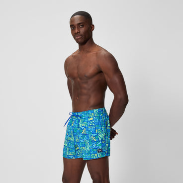 Men's Print Redondo Edge Swim Shorts Blue/Blue