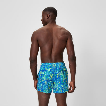 Men's Print Redondo Edge Swim Shorts Blue/Blue