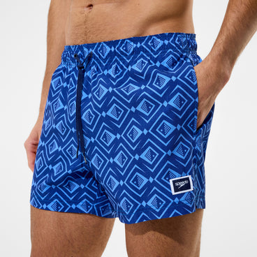 Men's Redondo Edge Printed Swim Shorts Navy