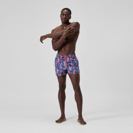 Men's Print Rondo Edge Volley Swim Trunks Blue