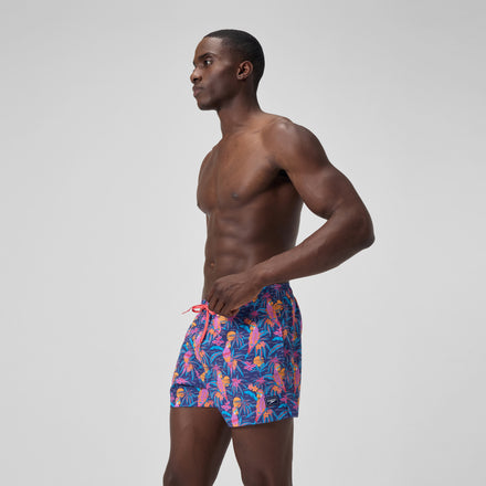 Men's Print Rondo Edge Volley Swim Trunks Blue