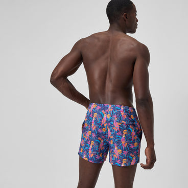 Men's Print Rondo Edge Volley Swim Trunks Blue