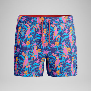 Men's Print Rondo Edge Volley Swim Trunks Blue