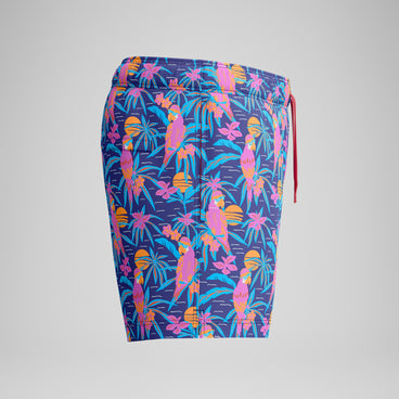 Men's Print Rondo Edge Volley Swim Trunks Blue