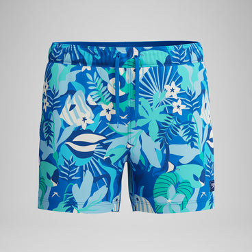 Men's Printed Redondo Edge Swim Shorts Turquoise