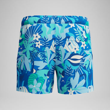 Men's Printed Redondo Edge Swim Shorts Turquoise