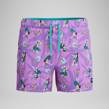 Men's Printed Redondo Edge Swim Shorts Pink