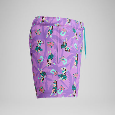 Men's Printed Redondo Edge Swim Shorts Pink