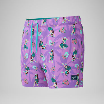 Men's Printed Redondo Edge Swim Shorts Pink