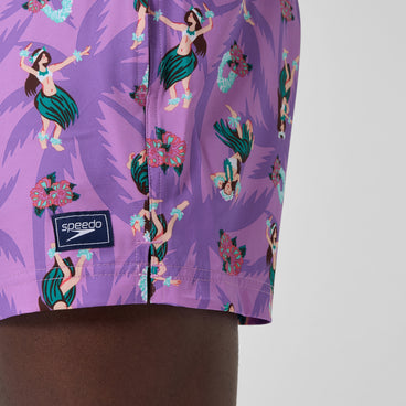 Men's Printed Redondo Edge Swim Shorts Pink