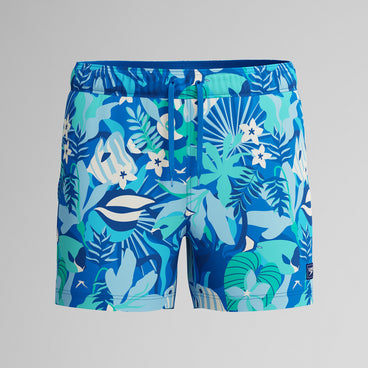 Men's Redondo Edge Printed Swim Trunks Blue