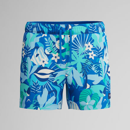 Men's Redondo Edge Printed Swim Trunks Blue