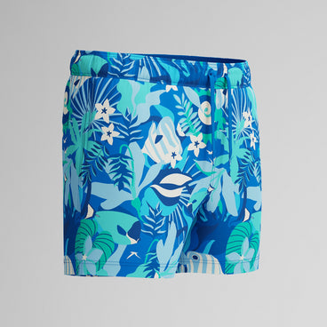 Men's Redondo Edge Printed Swim Trunks Blue