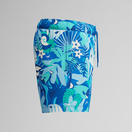 Men's Redondo Edge Printed Swim Trunks Blue