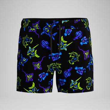 Men's Redondo Edge Printed Swim Trunks Navy