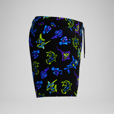 Men's Redondo Edge Printed Swim Trunks Navy