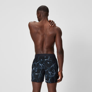 Men's Print Lookout Swim Shorts Black/Grey