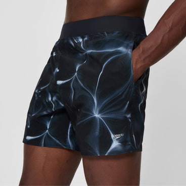 Men's Print Lookout Swim Shorts Black/Grey