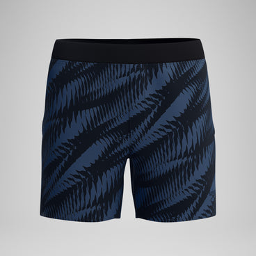 Men's Print Volley Swim Trunks Black/Gray
