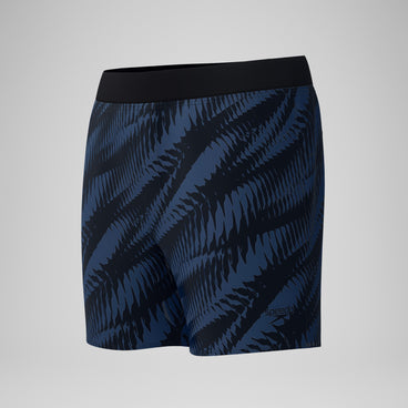 Men's Print Volley Swim Trunks Black/Gray