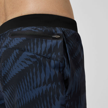 Men's Print Volley Swim Trunks Black/Gray