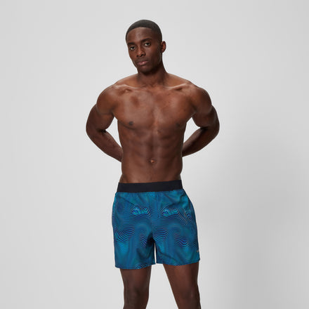 Men's Print Lookout Swim Shorts Black/Navy