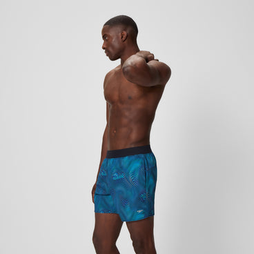 Men's Print Lookout Swim Shorts Black/Navy