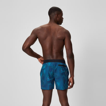 Men's Print Lookout Swim Shorts Black/Navy