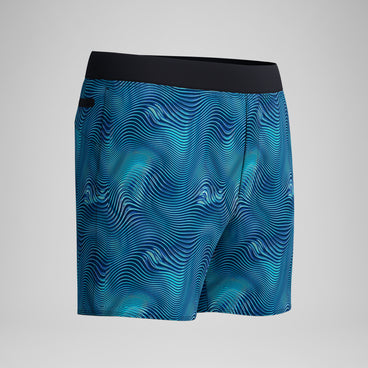 Men's Print Lookout Swim Shorts Black/Navy