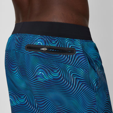 Men's Print Lookout Swim Shorts Black/Navy