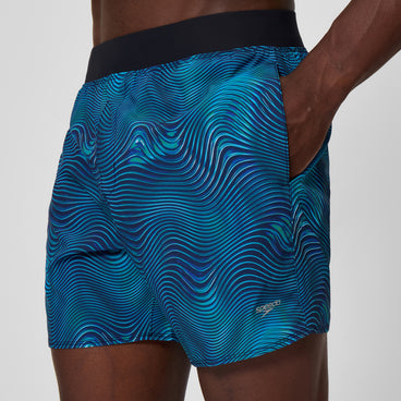 Men's Print Lookout Swim Shorts Black/Navy