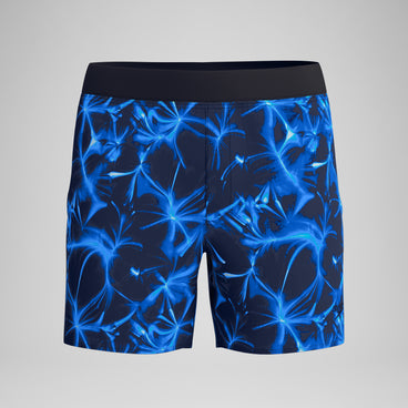Men's Print Lookout Swim Shorts Black/Blue